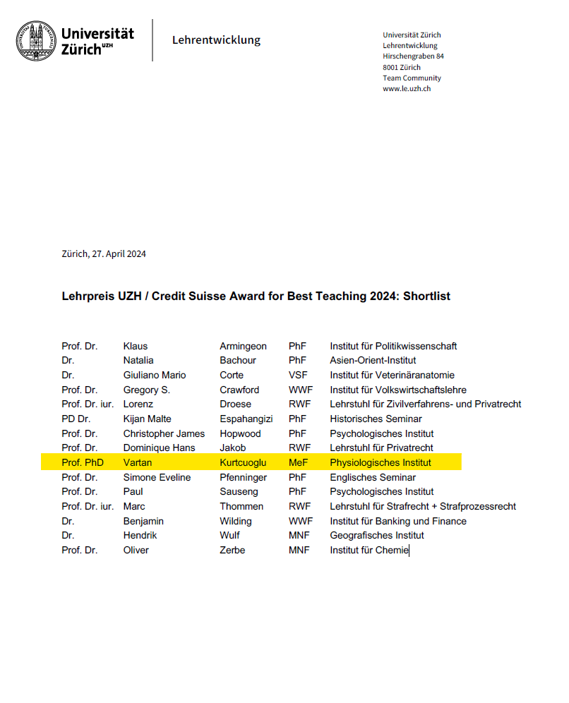 Lehrpreis 2024 - Shortlist